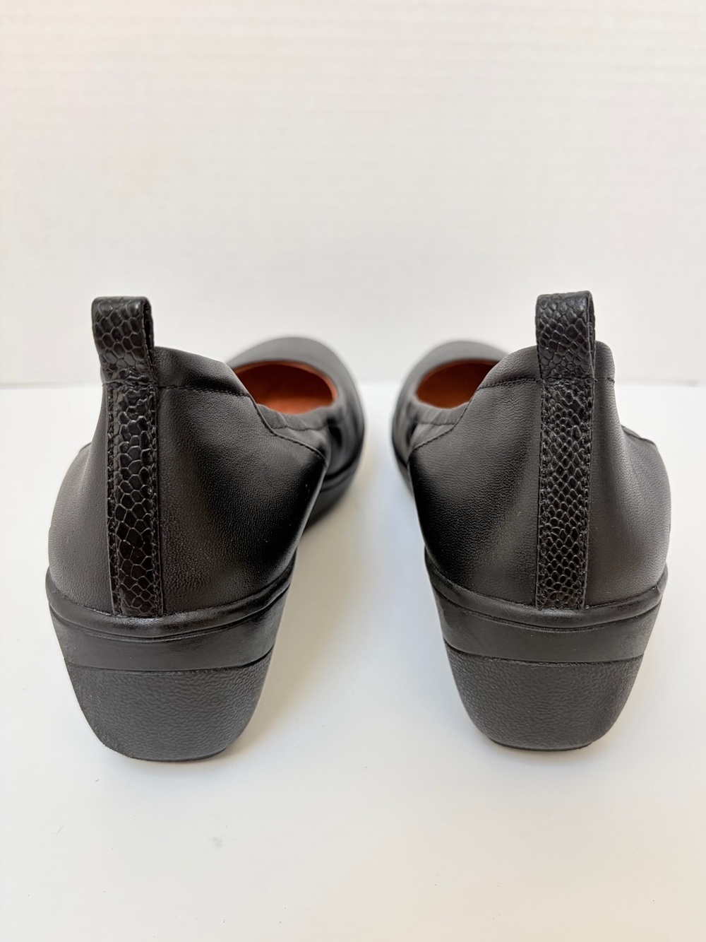 Vionic Jacey Platform Loafers Slip On Flats Comfort Shoes Leather Black Size 8.5 - Picture 9 of 12